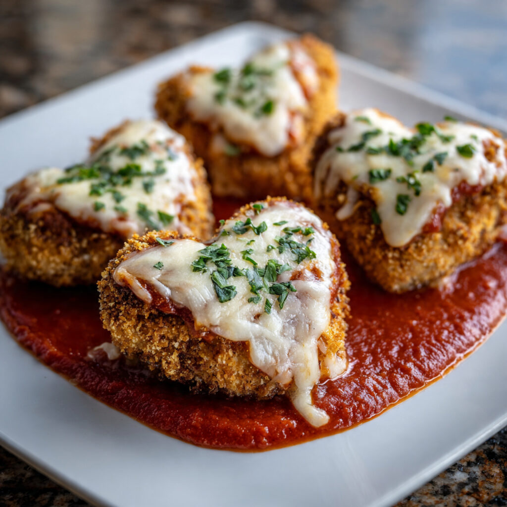 Chicken Parmesan Hearts