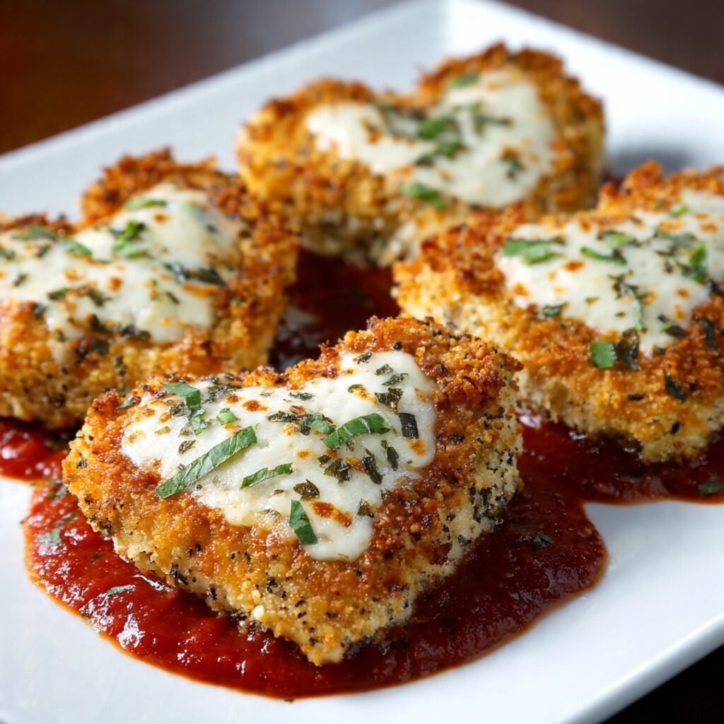 Chicken Parmesan Hearts