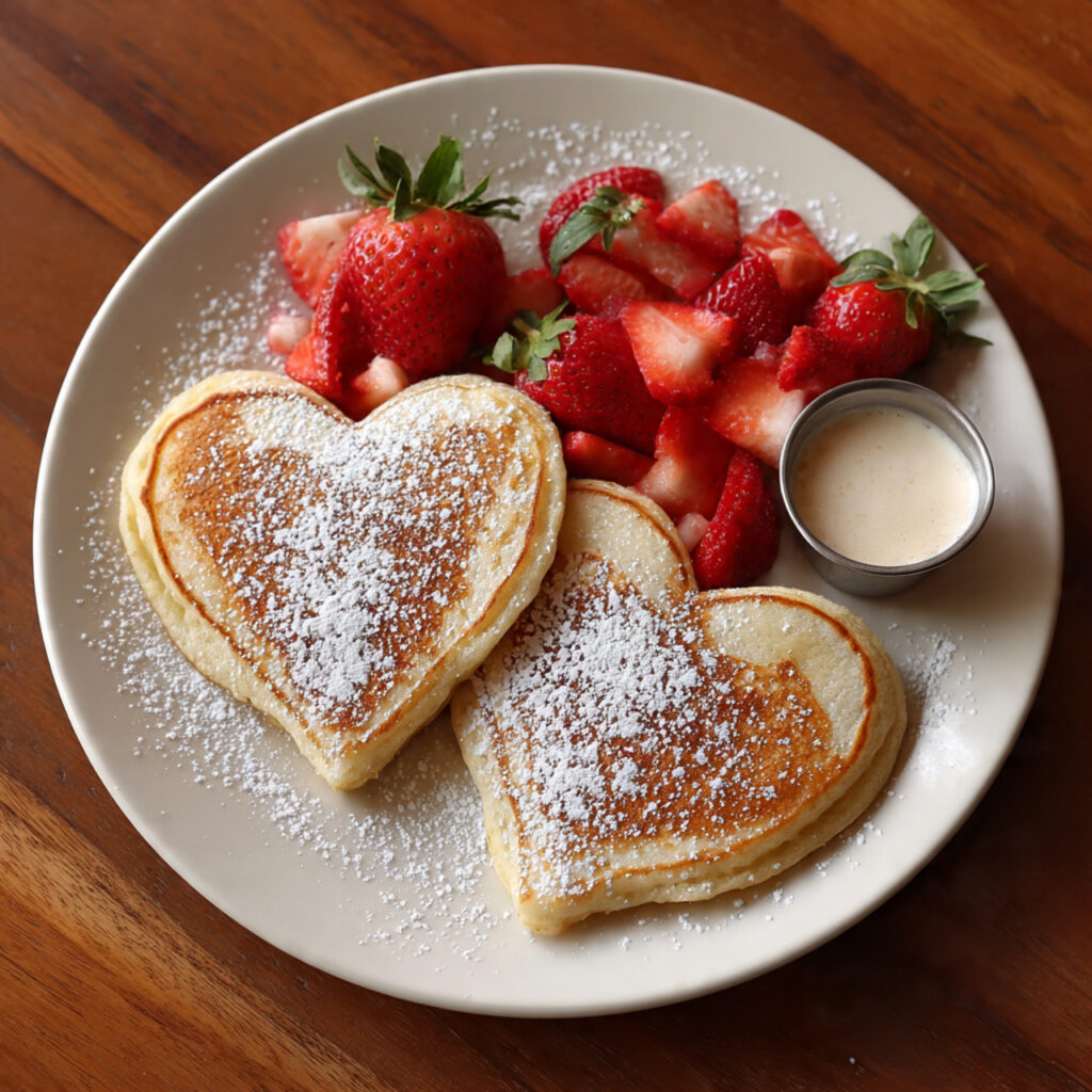 Heart-Shaped Pancakes