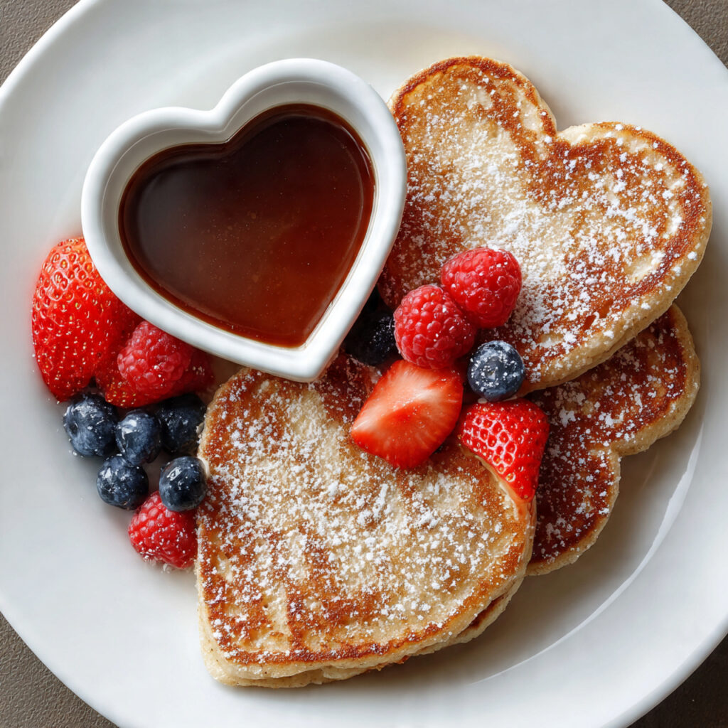 Heart-Shaped Pancakes
