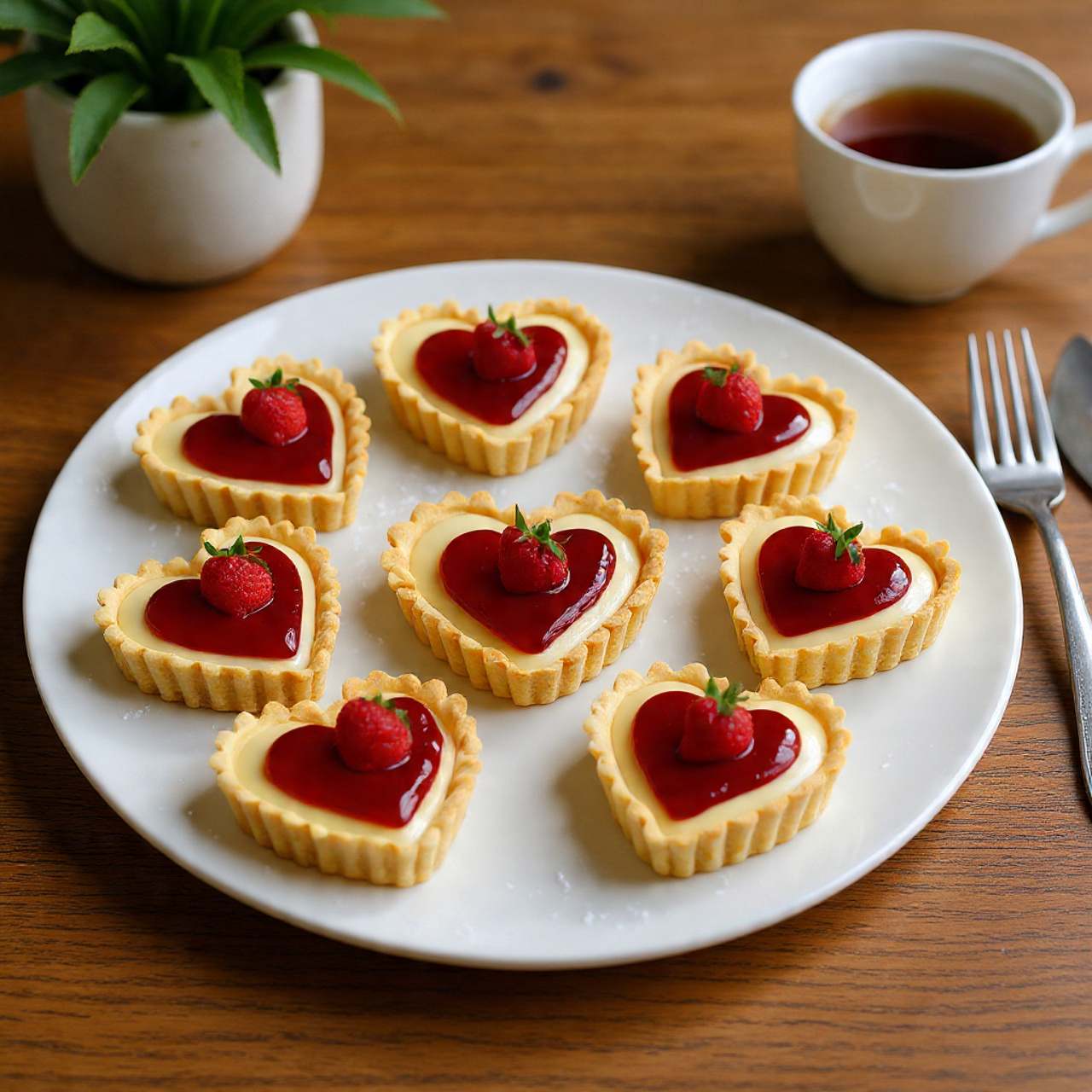 Irresistible Mini French Tart Hearts Recipe :(18 Elegant Pastries! Perfect for Valentine’s Day!)