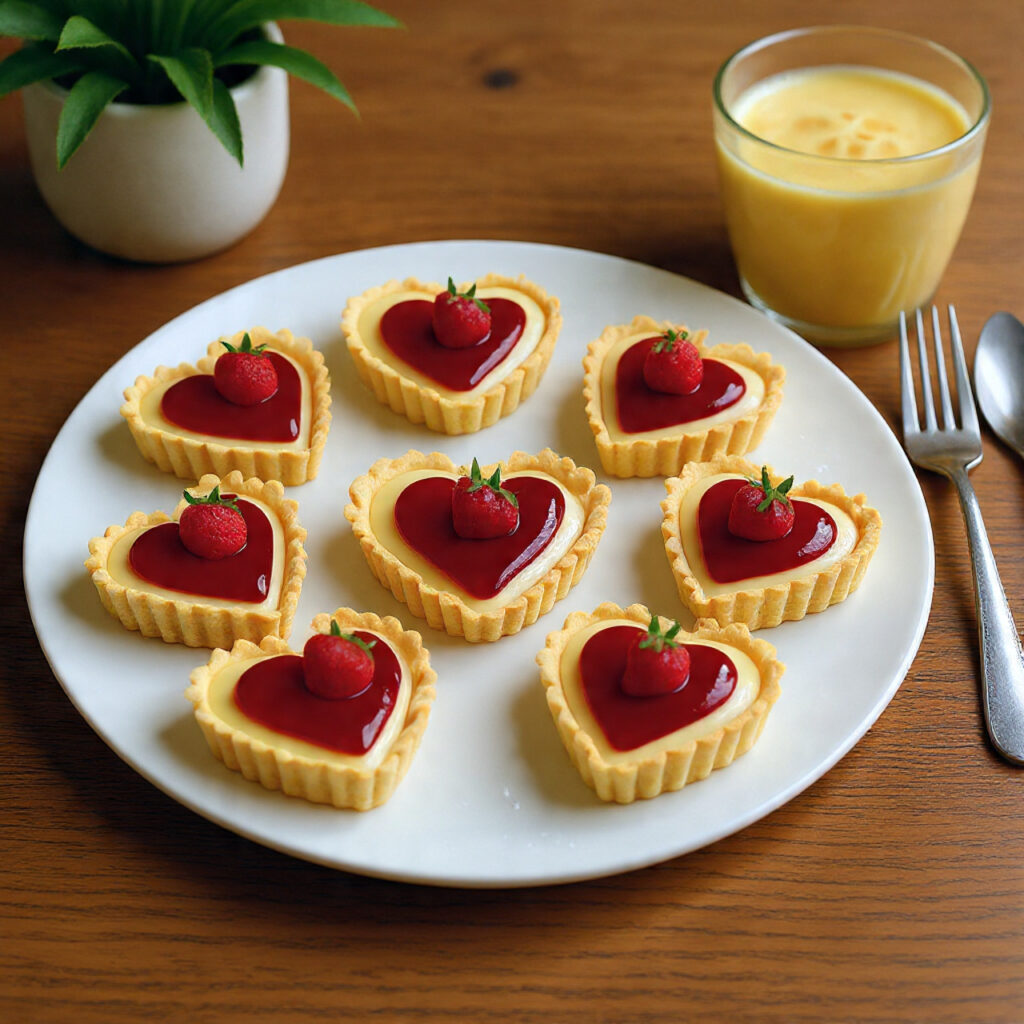  Mini French Tart Hearts
