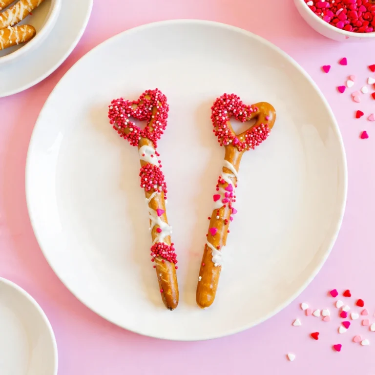 valentine pretzel rods
