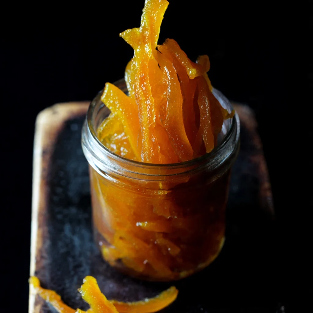 Candied Orange Peel in Syrup