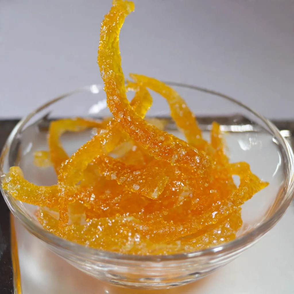Candied Orange Peel in Syrup