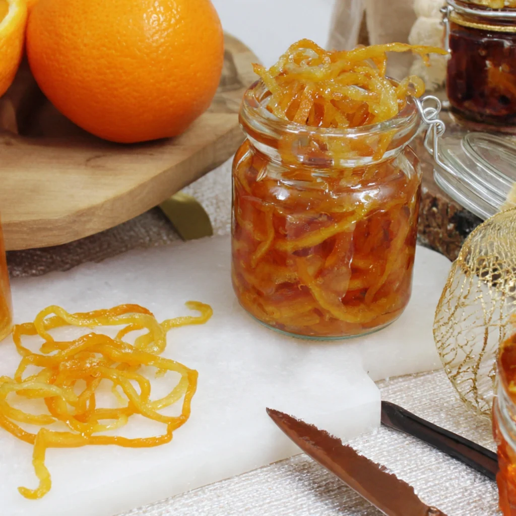 Candied Orange Peel in Syrup
