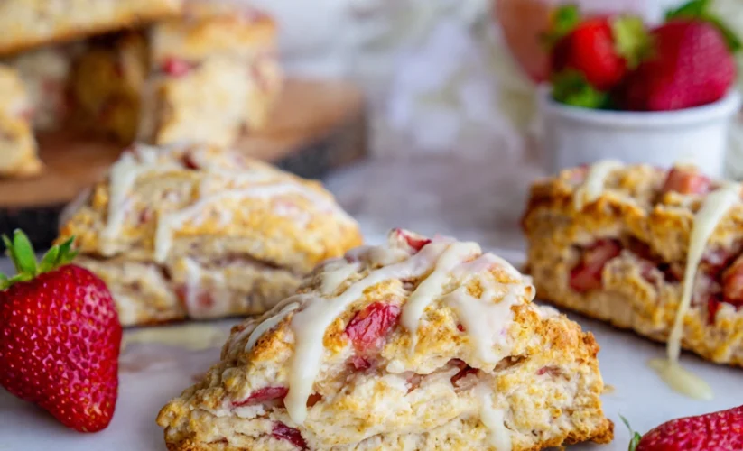 Strawberry scones