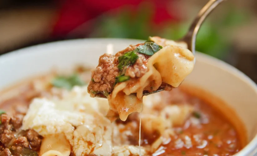 Crock Pot Lasagna Soup