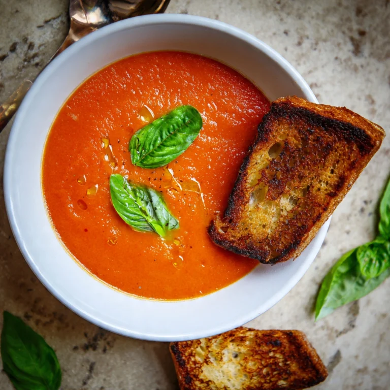 Roasted Tomato Basil Soup