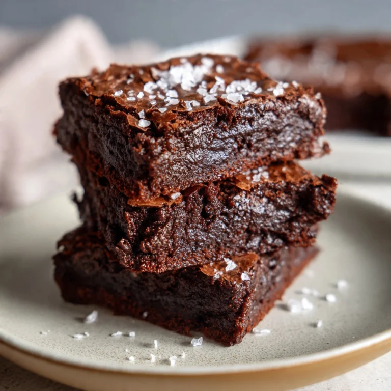 Fudgy sourdough discard brownies with crackly tops and chocolate chunks on parchment paper