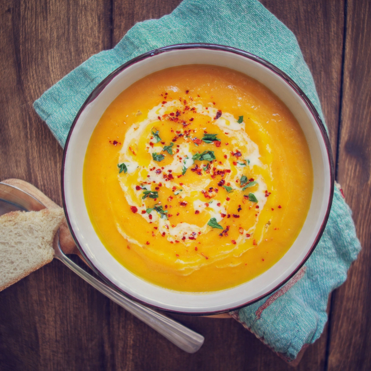 Spicy Butternut Squash and Sweet Potato Soup: A Cozy Bowl of Comfort with a Kick