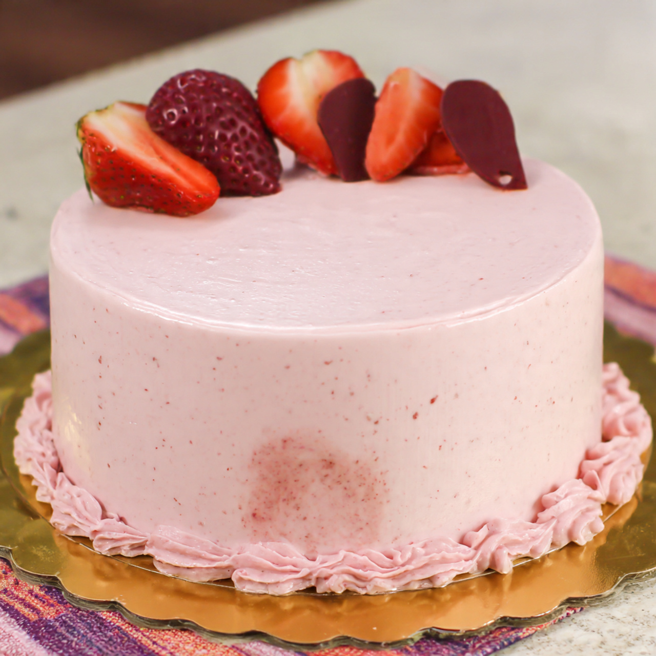 Strawberry Mousse Cake: Stunning 3-Layer Dessert That Melts in Your Mouth