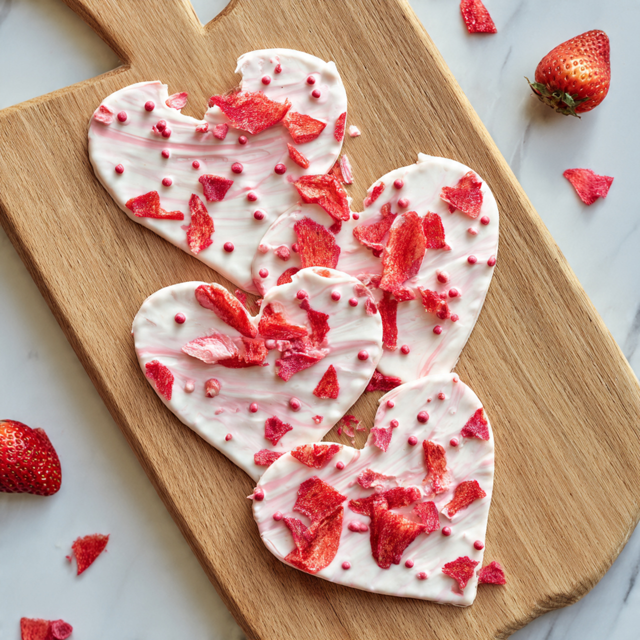 Strawberry Yogurt Heart Bark: The Healthy Valentine’s Treat That Tastes Like Indulgence